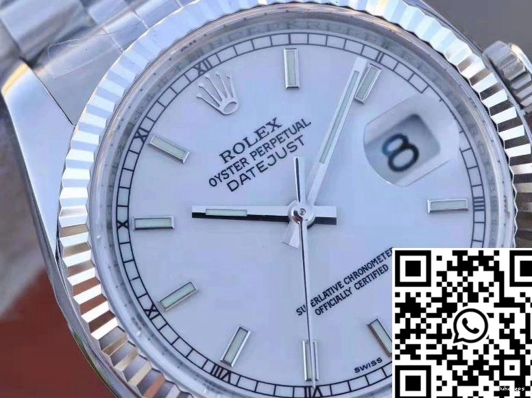 AR White 116234 Comfortable 36mm 632 Rolex Enamel Datejust Dial Factory 0714